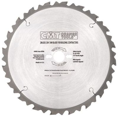 Фото 250x30x2,8/1,8 15° 5° ATB Z=16 Пильный диск СМТ для строительной древесины в интернет-магазине ToolHaus.ru